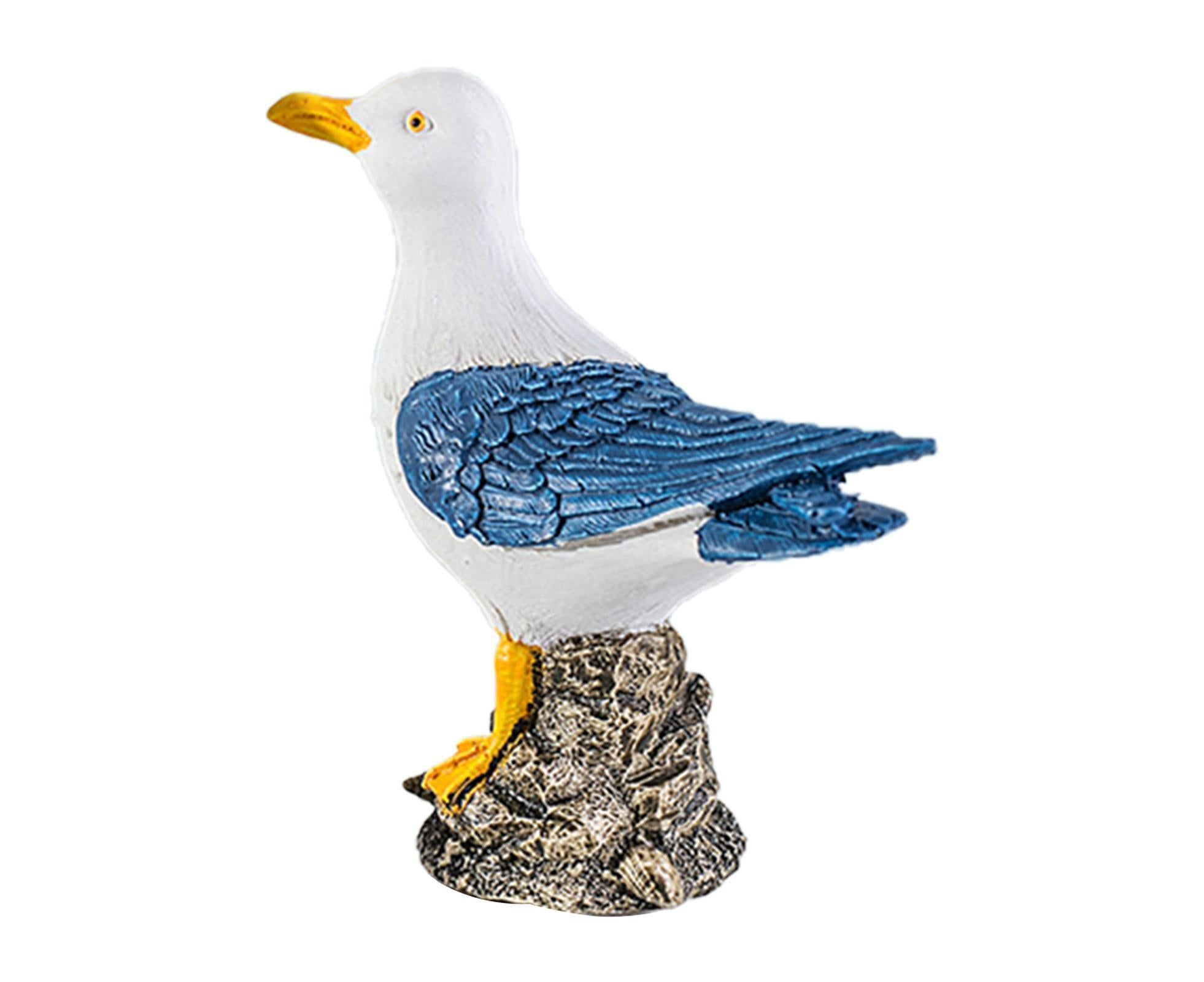Seagull Figurine for Desktop-Dark Blue