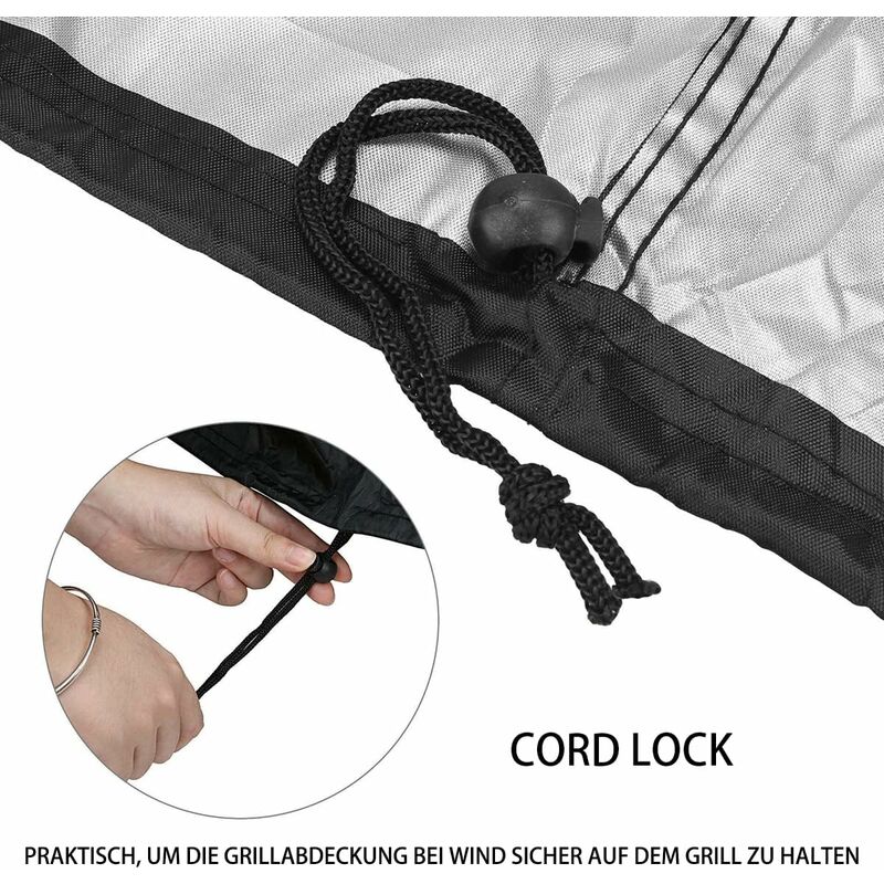 Weatherproof Bbq Cover - Oxford Fabric Waterproof Dustproof Uv Resistant Bbq Cover With Snap Fastener And Storage Bag — image 3