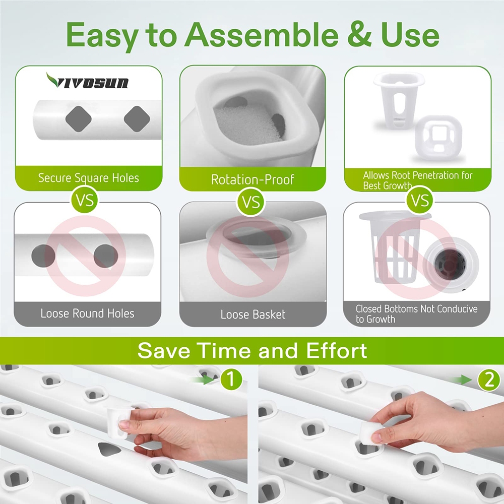 36 Sites Hydroponic Grow Tool Kits Vegetable Garden System 220V Water Pump โ image 6