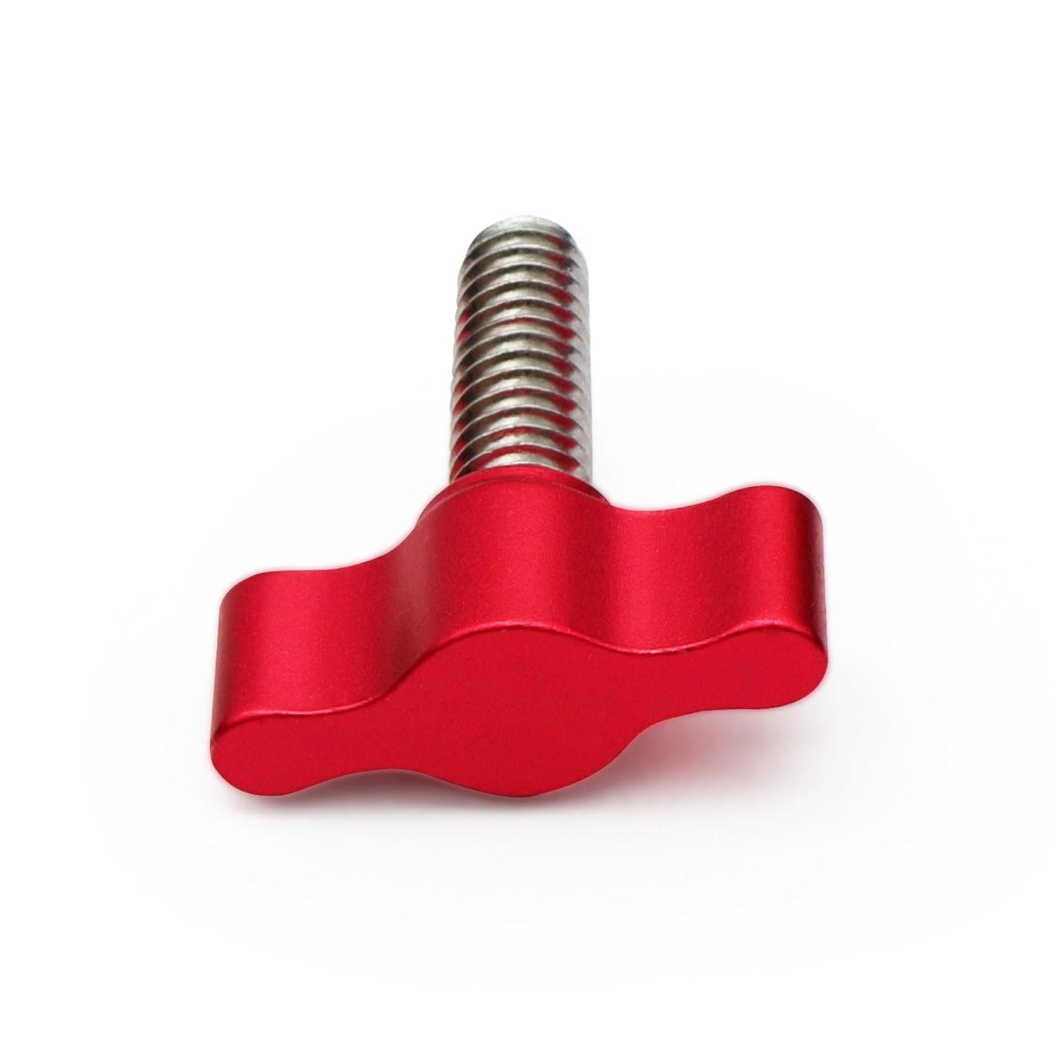 Xadnitu 1/4"-20 x 1 Thread Thumb Screw,Stainless Steel Standard/Coarse Thread with Red Adjustable Tee Wing Aluminum Knob to Remove Replace Hand Clamping โ image 5