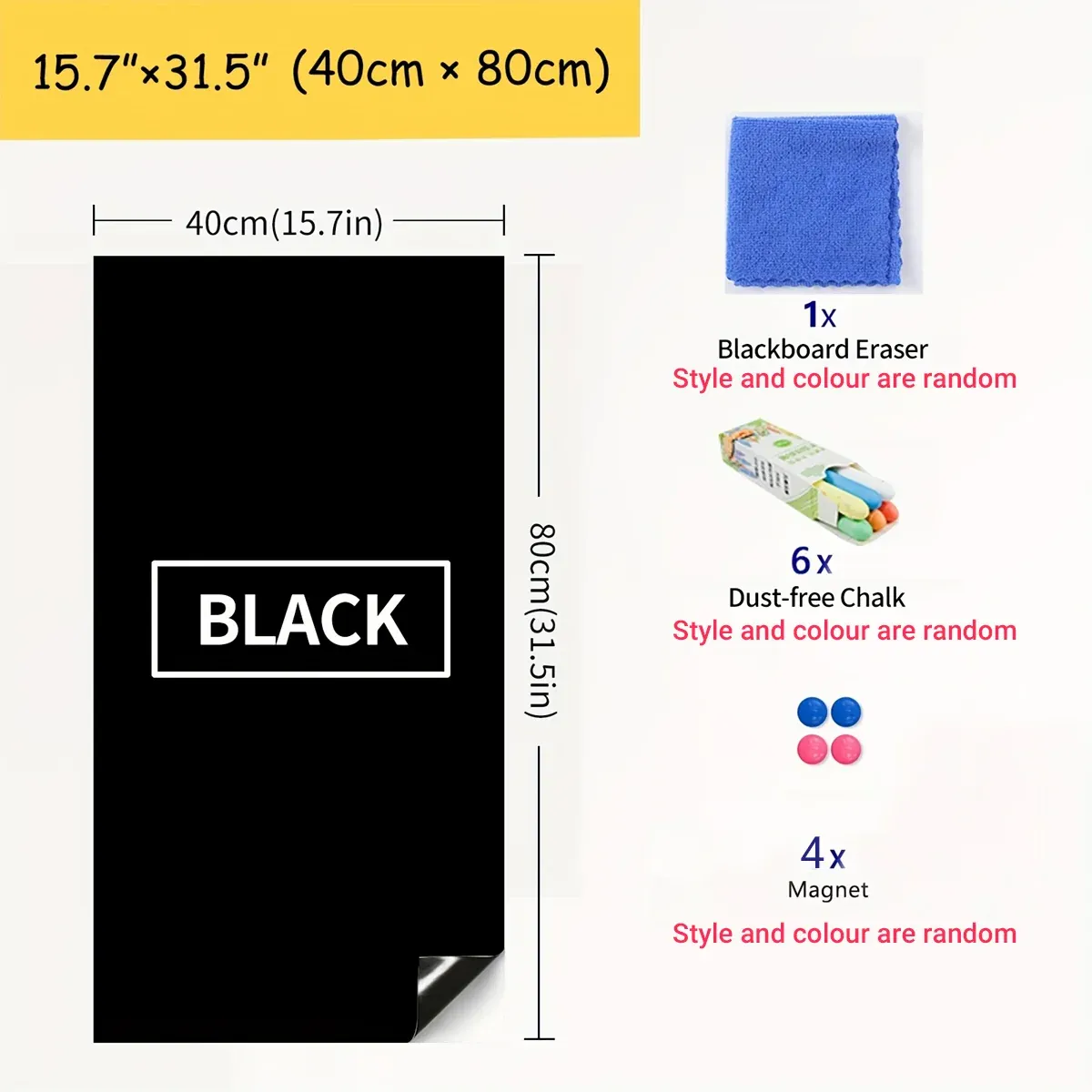 Blackboard Sticker Reusable for Home Office School Drawing Notes — image 3