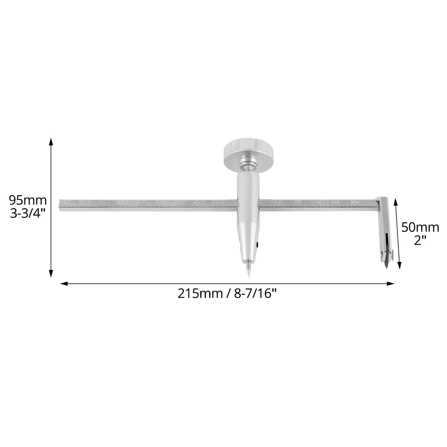 Drywall Circle Cutter, Adjustable Hole Cutter Dry Wall Pivot Point Drywalls Tools Easy Side to Diameter Adjustment for Cut Round Holes in Material and Ceiling — image 5