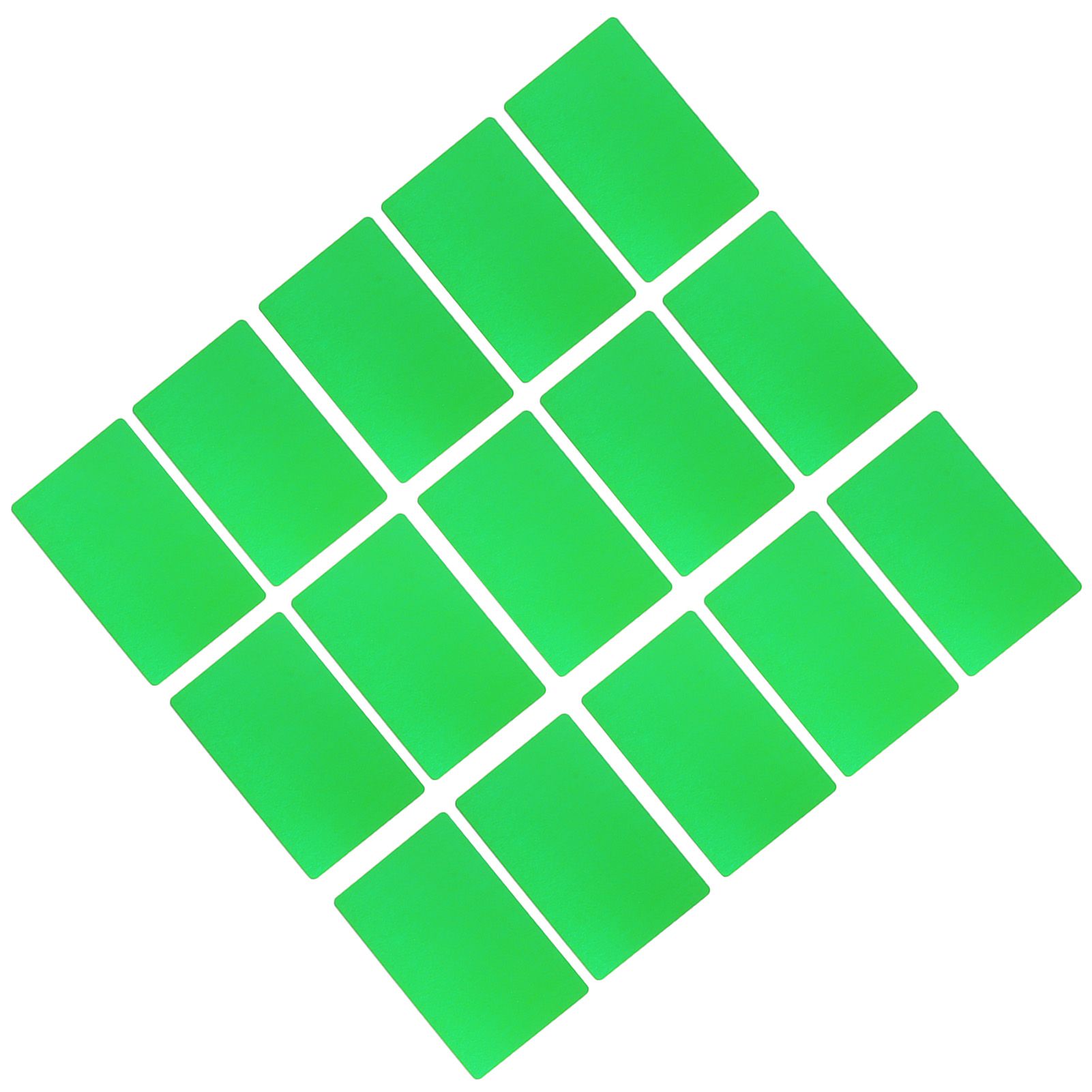 50PCS Business Name Card Laser Engraving Waterproof and Wear Resistant Aluminum Visiting Card for Company Green — image 2
