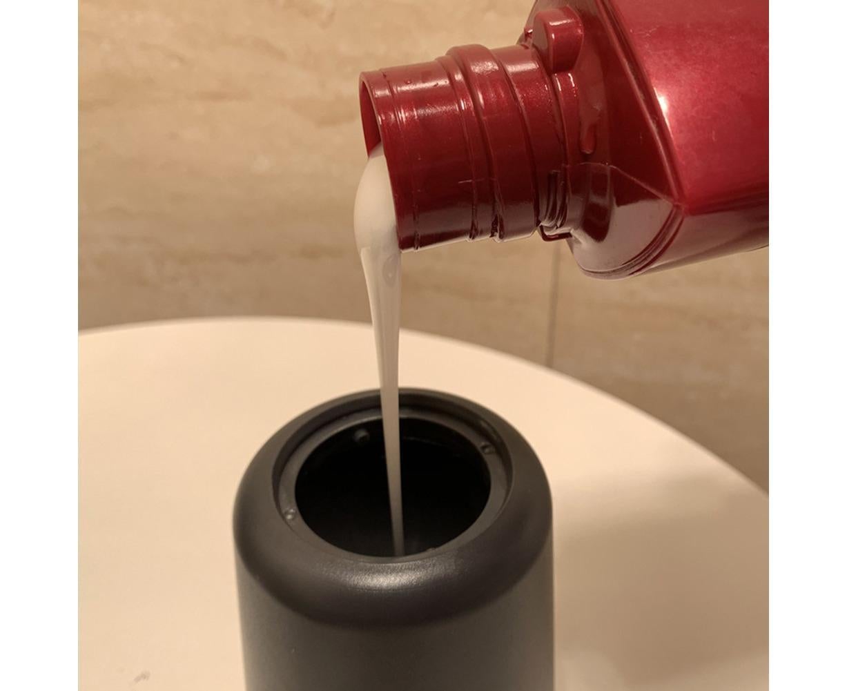 Bathroom Kitchen Lotion Shampoo Liquid Soap Dispenser Plastic Storage Bottle-Black — image 6