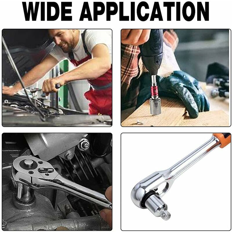 4 pcs Ratchet Adapter Socket Adapter Ratchet 1/2 To 3/8-3/8 To 1/2-1/4 To 3/8-3/8 To 1/4 Socket Reducer For Sockets And — image 4