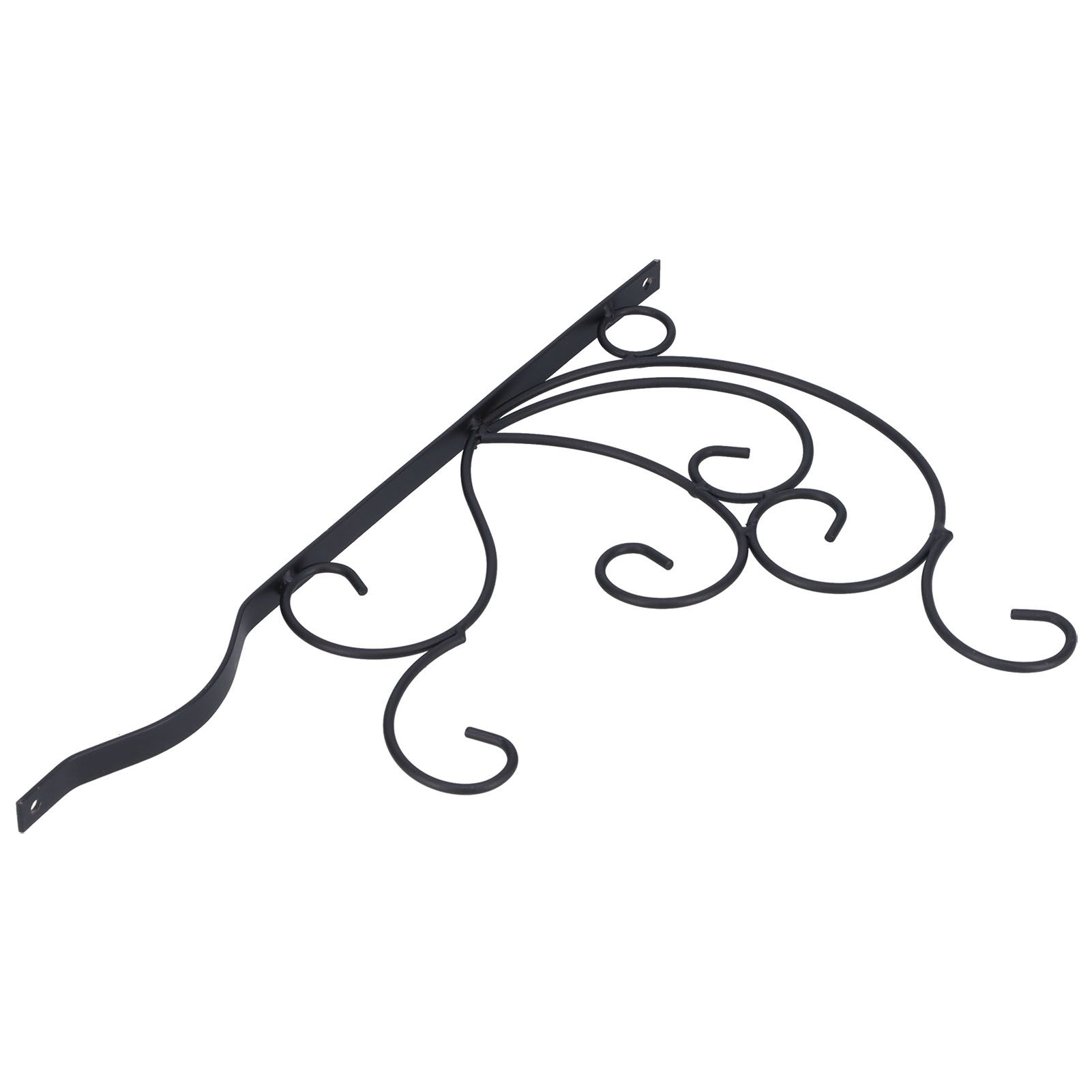 Hanging Plants Bracket Wall Mounted Iron Decorative Planter Hook Hanger with Screws for Living Room Balcony — image 4
