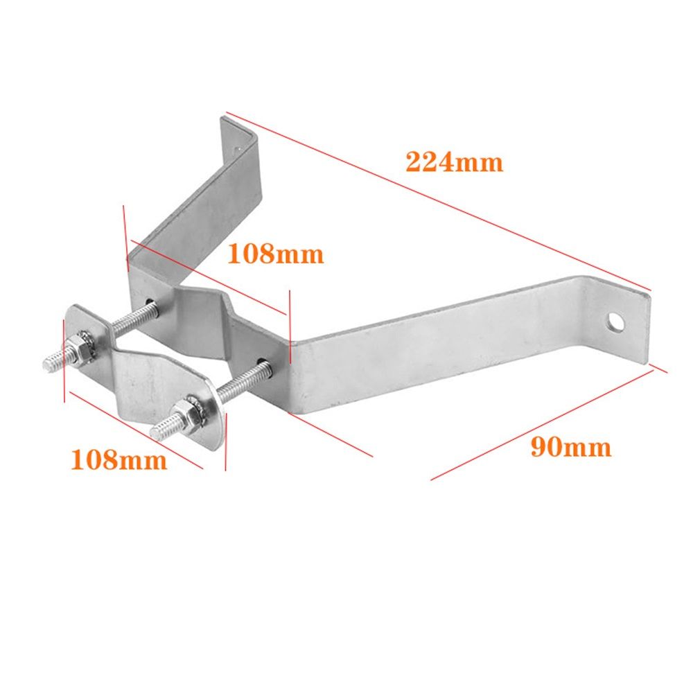 4” Heavy-Duty Wall Mount Pair for TV Antenna Mast with (2) Brackets & Lag Bolts Heavy-Duty Wall Mount Pair with Brackets & Lag Bolts for TV Antenna Mast — image 3