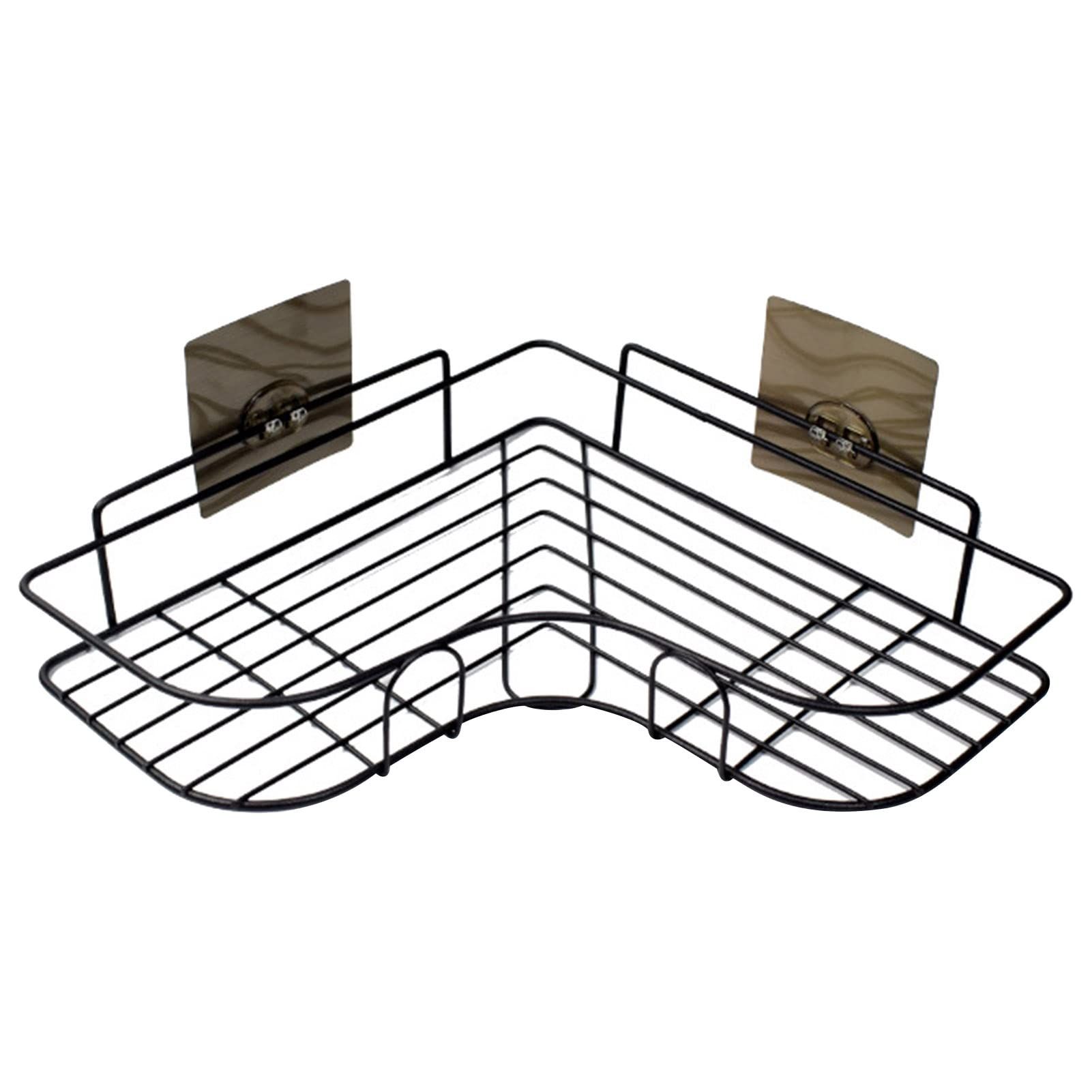 Wall Mount Organizer,2 Set Drying Rack Draining Fast Rust-Proof Metal Soap Shampoos Corner Shower Caddy for Kitchen, Bathroom