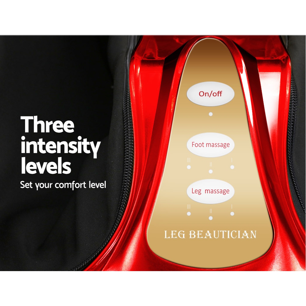 Livemor Foot Massager Massagers Shiatsu Electric Roller Ankle Calf Leg Kneading Red — image 4