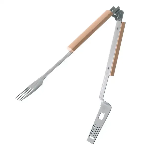 4-in-1 Grill Multitool Folding Stainless Steel BBQ Spatula Fork Tongs Bottle Opener for Camping and Outdoor Grilling — image 4