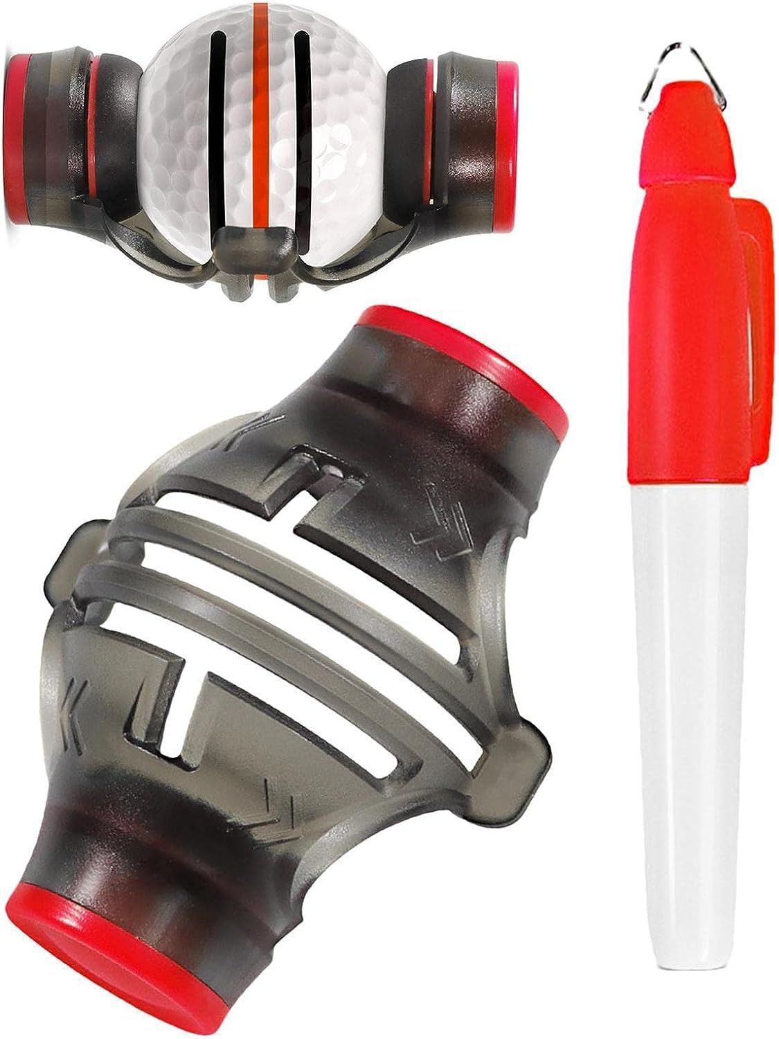 Golf Ball Line Marker 360-Degree Rotation Drawing Tool and Mark Pens Set Template Alignment Putting Marking Liner Tools Golf Ball โ image 4