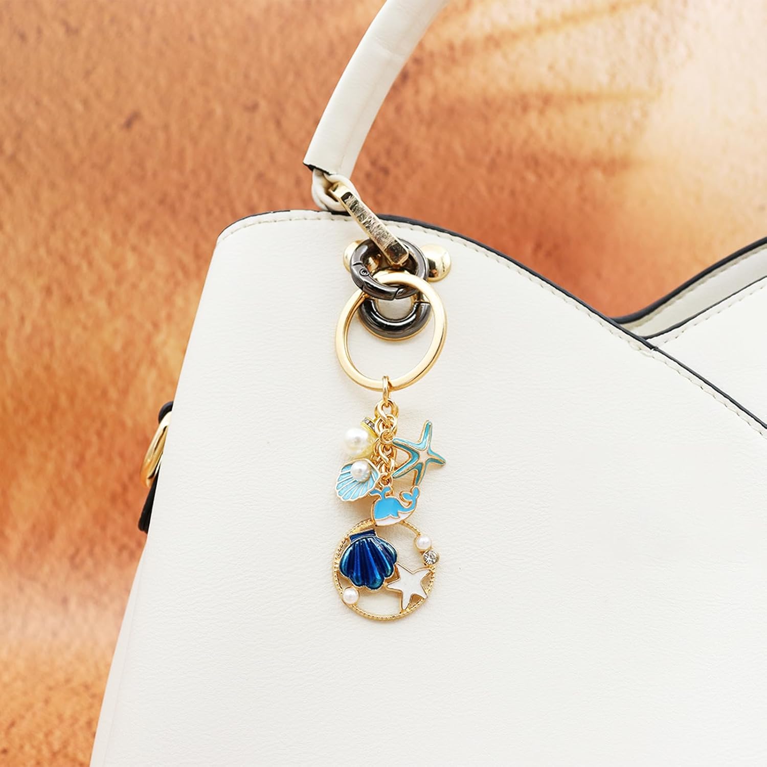 Ocean Keychain Adorable Sea Animal Charms Perfect for Beach Lovers, Travel Enthusiast Ideal for Backpacks — image 4