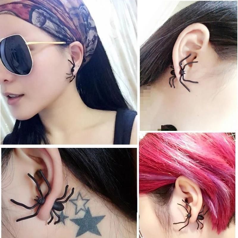 Halloween Earring Black Spider, 1 pc — image 5