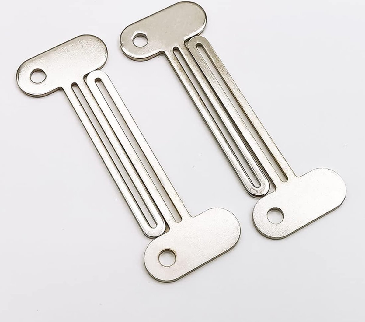 Toothpaste Squeezer - 4 pieces - Tube Squeezer - Stainless steel - silver - key-shaped - Environmentally friendly - Ergonomic design - Suitable for toothpaste — image 3