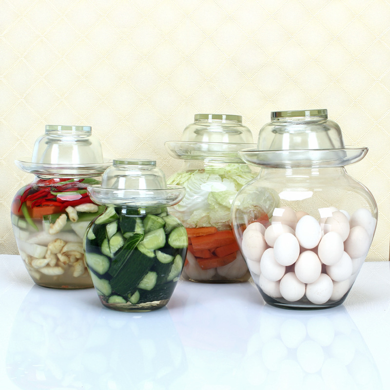 Premium Chinese and Korean Fermentation Pickle Glass Jar Kimchi Sauerkraut Canisters & Jars Huge 10L — image 3