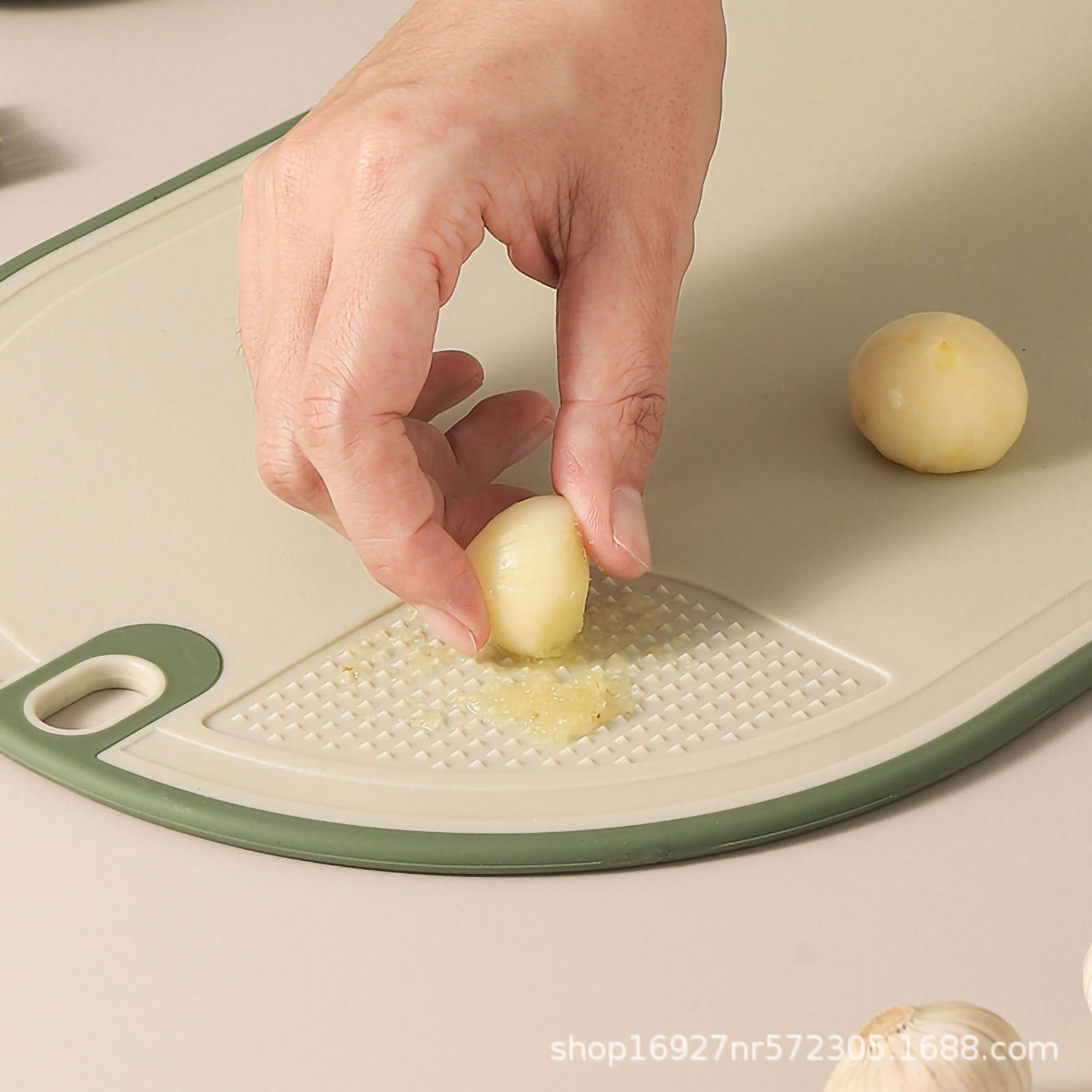 Cutting Board Food Grade Double Sided Prevent Slip Plastic Chopping Board with Holder Base for Meat Vegetable 3pcs 3 Mix Color โ image 5