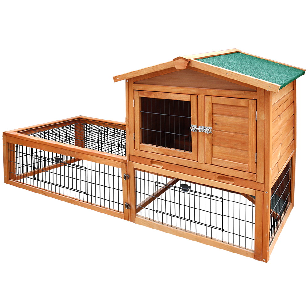 i.Pet Chicken Coop Rabbit Hutch 155cm x 49cm x 90cm Large Chicken Coop Wooden Run Cage House Outdoor โ image 3