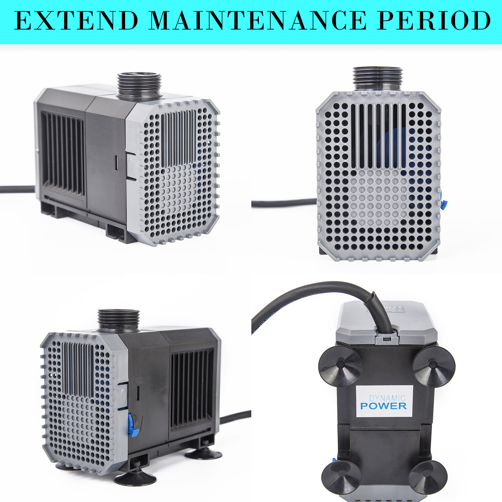 Aquarium Submersible Pond Water Pump 2500L/H 45W 2.7m — image 5