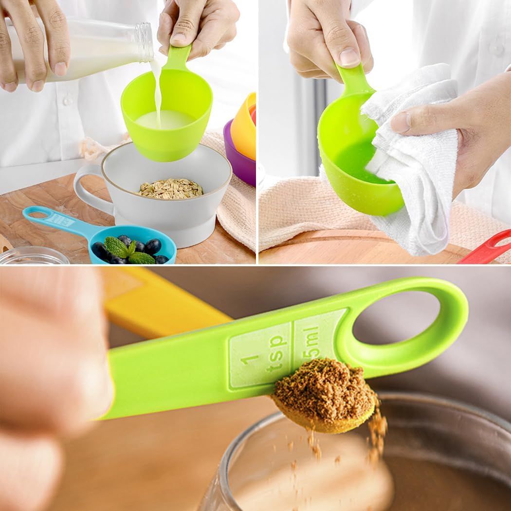 12 Piece Measuring Cups and Spoons Set Dishwasher Safe — image 5