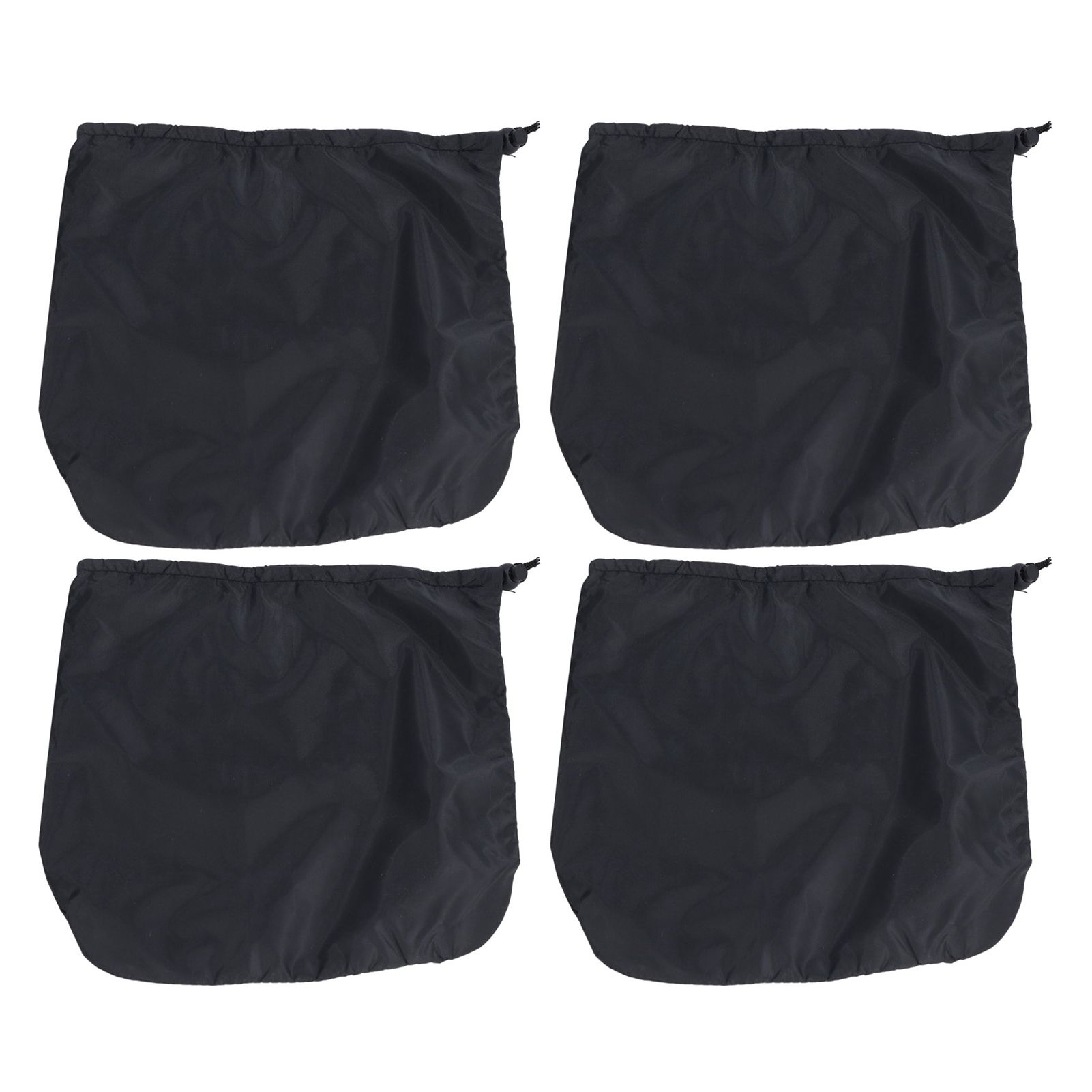 4PCS Car Rearview Mirror Protective Cover 190T Polyester Taffeta Faucet Frost Guard CoverBlack — image 5