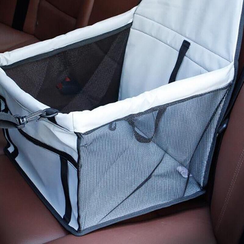 Pet Car Booster Seat Travel Carrier Basket for Cats Dogs with Secure Design - Black — image 6
