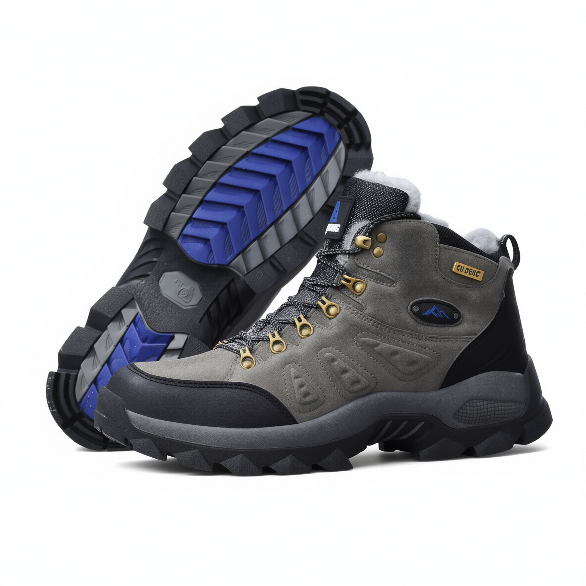 QIFENG Winter High-top Snow Boots Cotton Warm Leather green cotton shoes 40 โ image 4