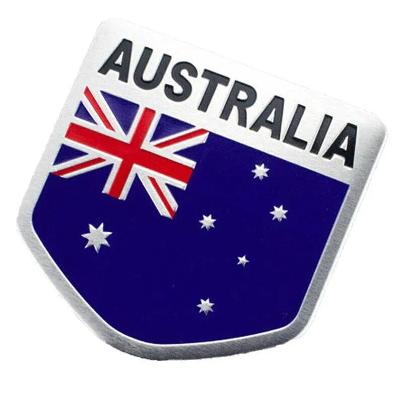 Flag Of Australia Germany Aluminum Car Emblem Badge Decal Sticker 5X5Cm - Germany — image 3