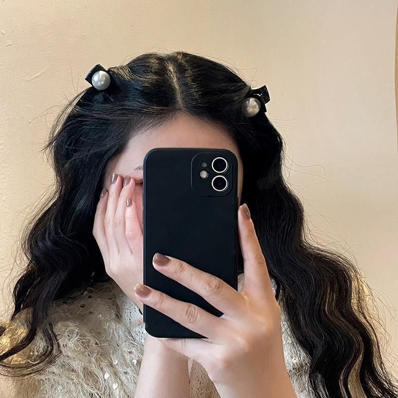 Mini Hair Claw Faux Pearl Hair Clip Hairpins For Women Girls Black Small Grab - Pearl โ image 6