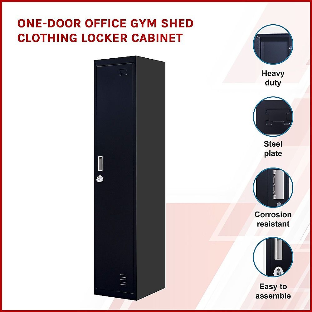 One-Door Office Gym Shed Clothing Locker Cabinet — image 3