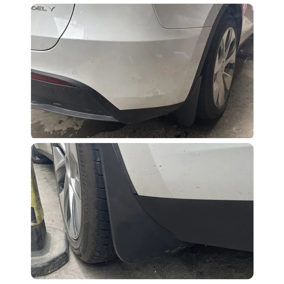 4PCS Universal Soft Rubber Fender Flares Wheel Arch Guard No Drill Car Accessories โ image 6