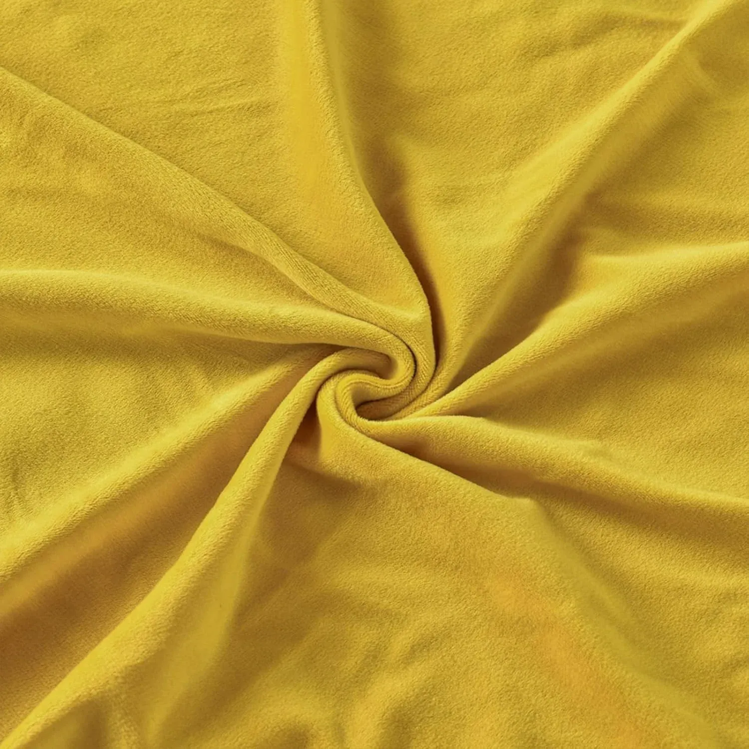 Dining Bench Cover, Stretch Velvet Washable Seat Protector for Dining Room, Yellow 42-55 In — image 2