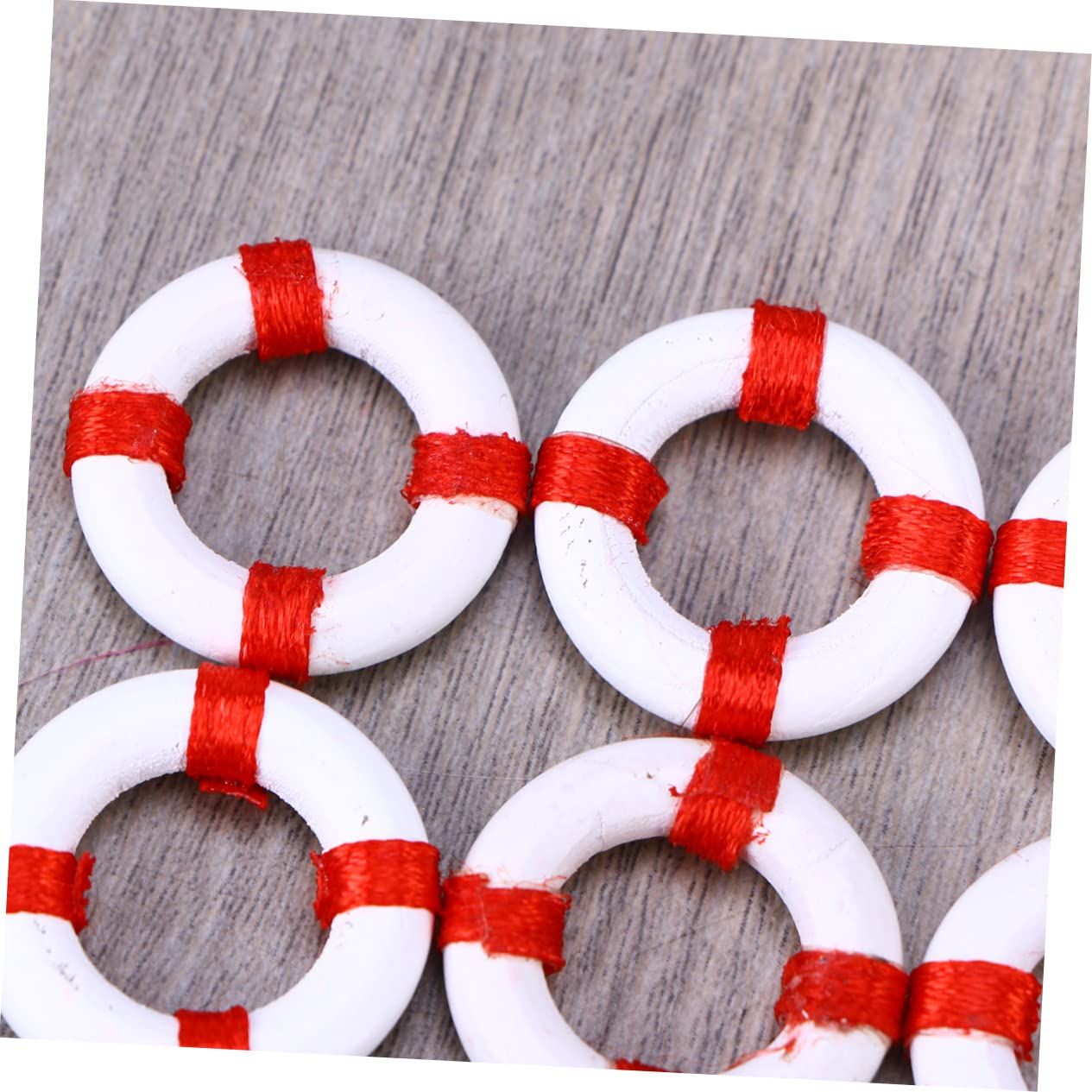 10pcs Mini Nautical Decor Mini Beach Decoration Marine Ornament Miniature Mediterranean Nautical Life Ring Micro Toys Ocean Toys — image 3