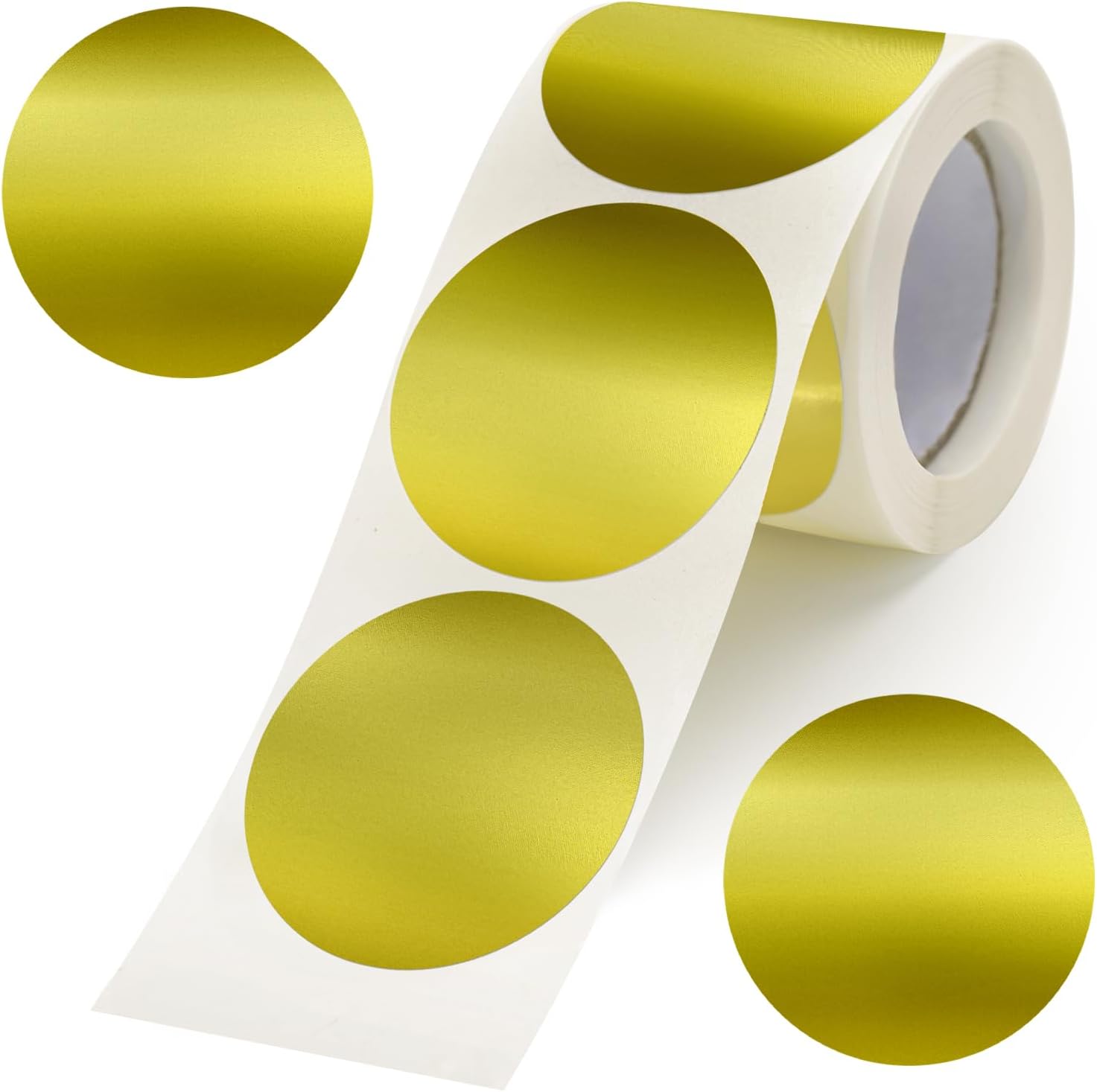 Embossing Stickers 300Pcs 2'' Gold Foil Seals Stickers for Certificates Self Adhesive Round Envelope Seal Label Sticker Roll Blank Embosser Stamp Sticker for