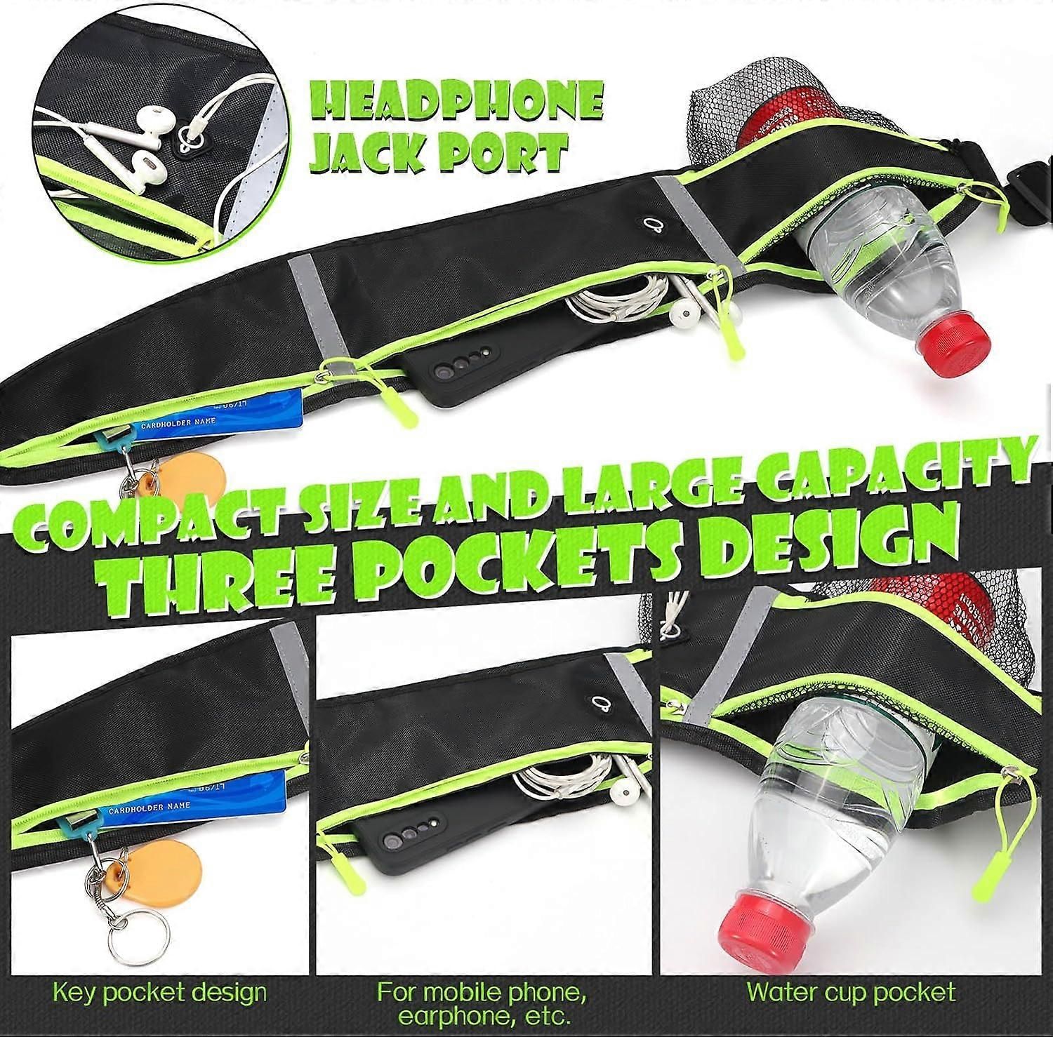 Waterproof Running Waist Bag, Unisex, Can Hold Cell Phone Water Bottle, Flip Belt Running Accessory โ image 2