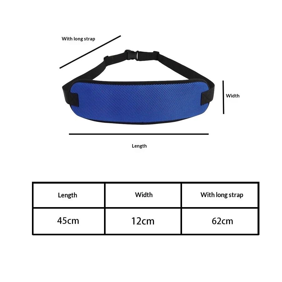 Wheelchair Seat Belt Medical Restraints Straps Patients Cares Safety Harness Chair Waist Lap Strap for Elderly Adjustable Blue โ image 5