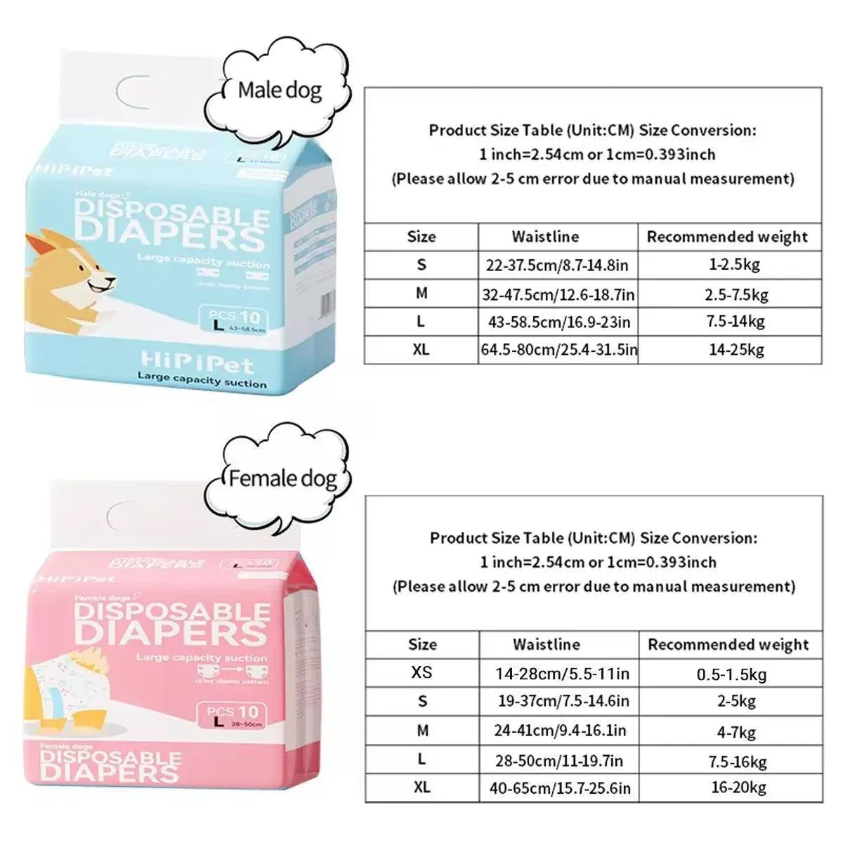 Dog Physiological Pants Pet Diaper Underwear for Hygiene and Incontinence Management - Male - M โ image 4