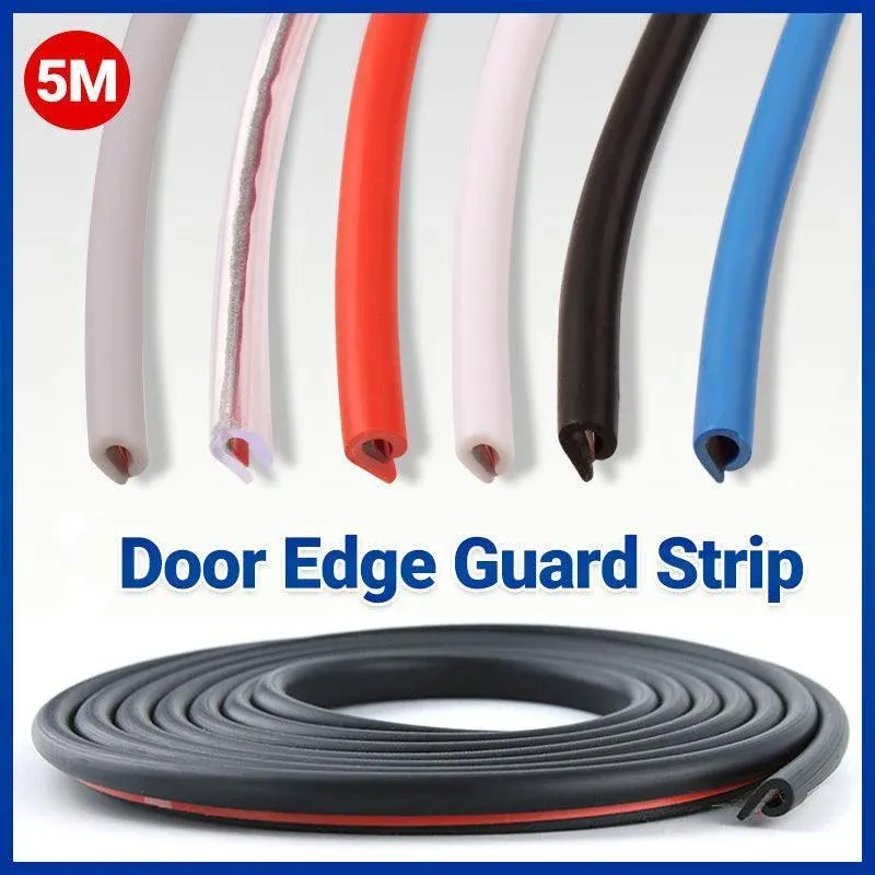 5m Car Door Edge Protector Strip Anti-Scratch Protection Rubber Trim Seal - Clear โ image 2