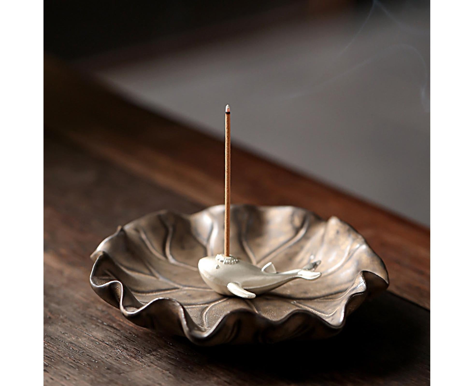 Lotus Leaf Mini Incense Holder for Teahouse-E — image 2