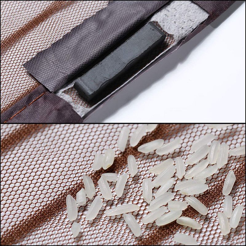 Magnetic Door Screens - 80x210 cm Self-closing - High-Density Insect Screen - No Drilling Required - Brown โ image 4