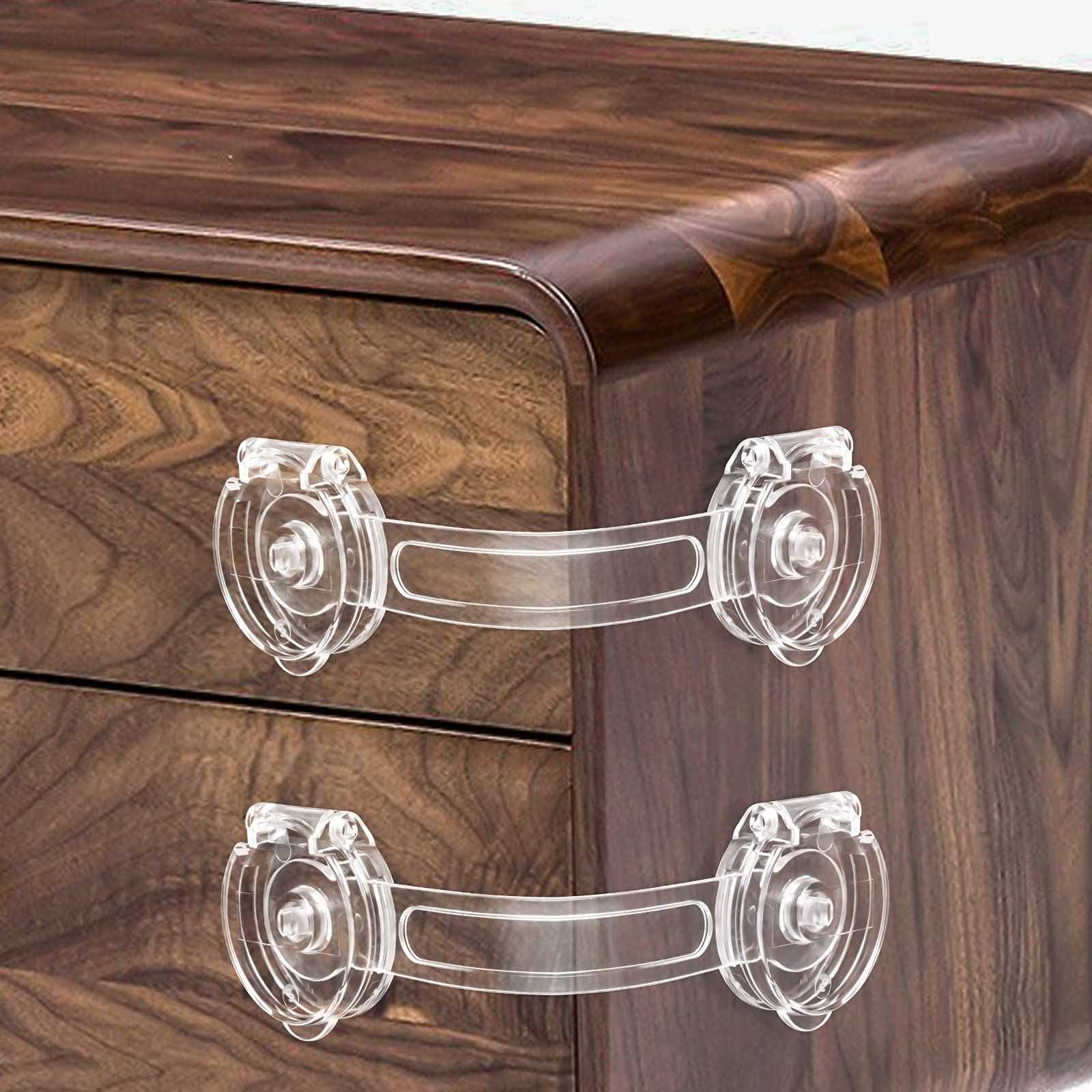 Cabinet Locks for Babies, Baby Proofing Safety Locks, 10 Pack No Screws No Magnets Fridge Refrigerators Locks Baby Proofing