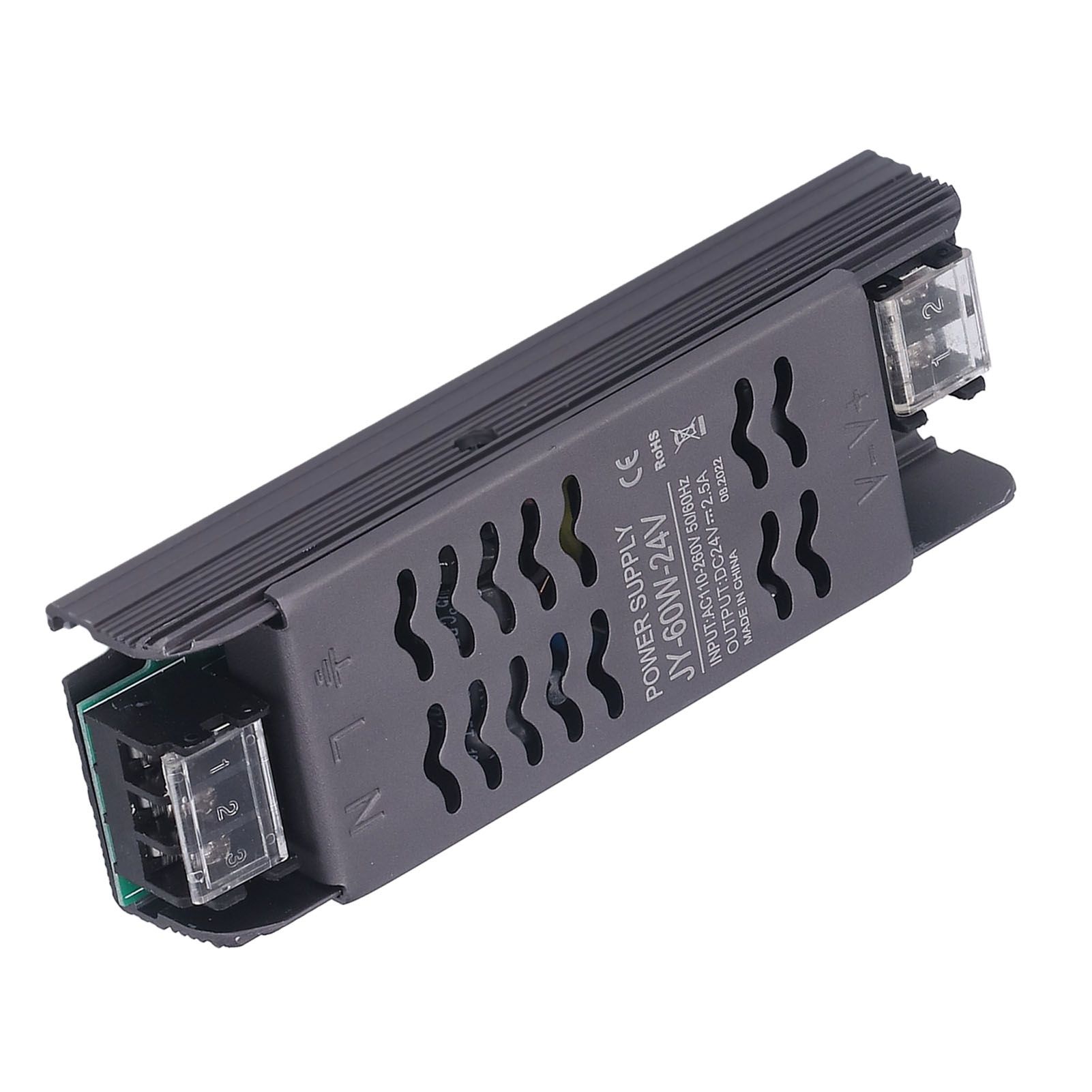 24V Power Supply 60W DC24V IP20 AC110 to 260V to 24V Copper Aluminum Alloy Hollow Design LED Transformer โ image 4
