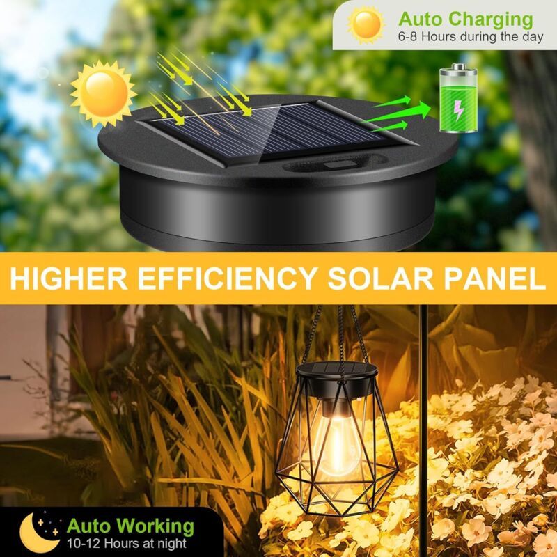 2 Pcs Bulb Outdoor Solar Outdoor Garden Solar Lamp Spare with Bulb Led Glossy Solar Lantern Cover of Spare for of Garden Outdoor Pendant — image 3