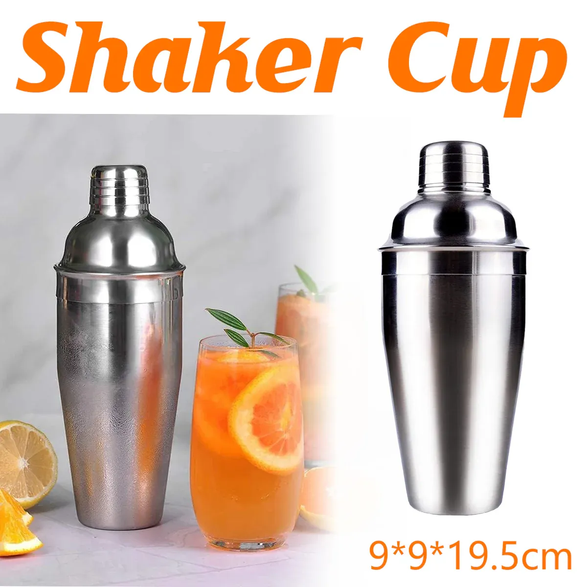 Stainless Steel Cocktail Shaker Decanter and Shaker For Home Bar Mixing Drinks