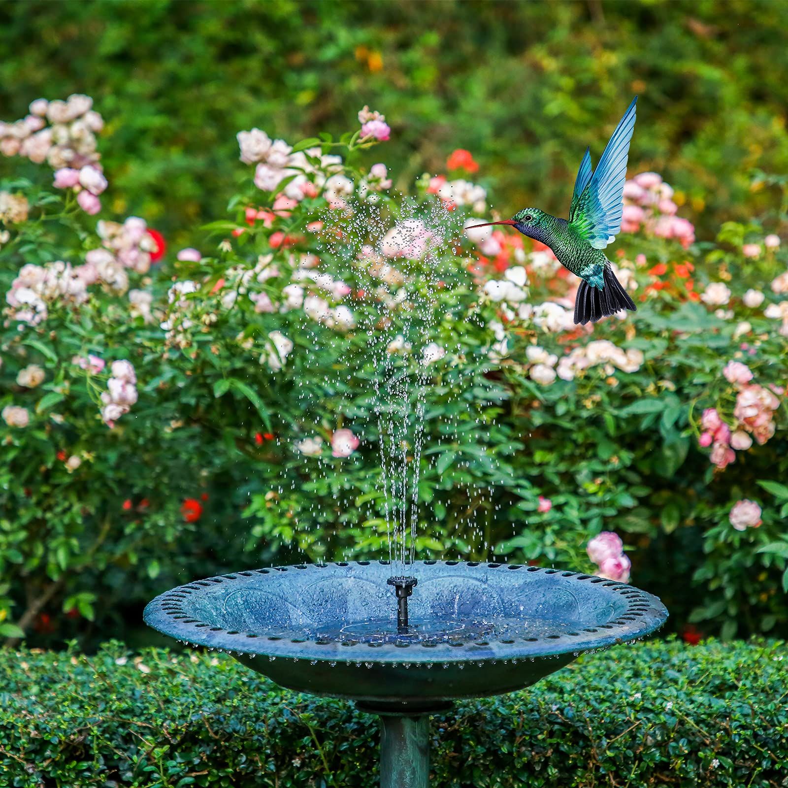 Solar Fountain Pool Garden Flowing Pool Fountain Floating Outdoor Bird Bathtub Courtyard Landscape Small Fountain โ image 4