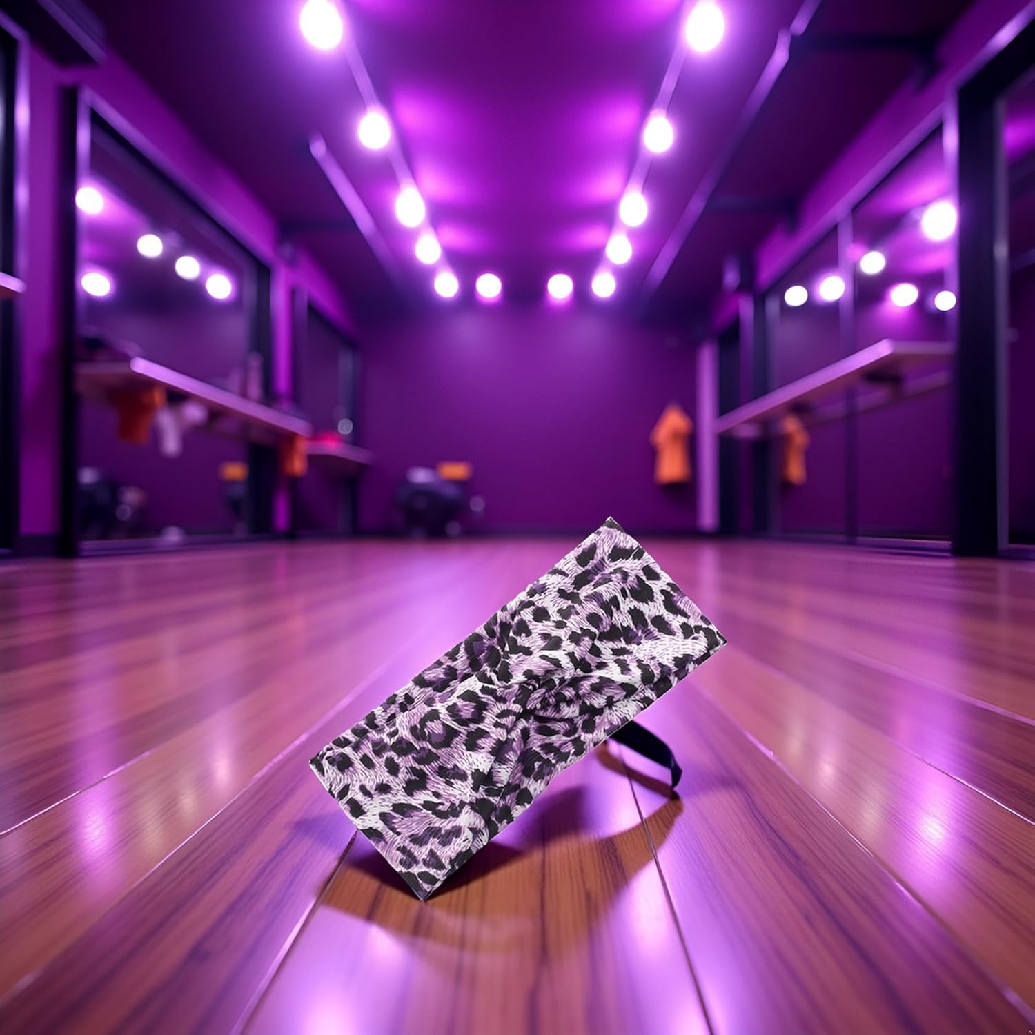 Purple Fashion Women Leopard Print Cross Elastic Headband Gym Hairband Hair Women's Fashion Headbands โ image 4