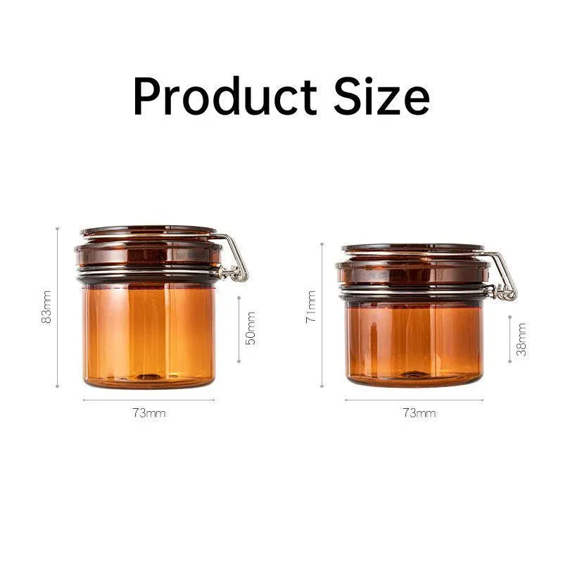 5pcs Sealed Bottle Mask Jar PET Plastic Packaging Containers for Skincare Use - 170ml — image 3