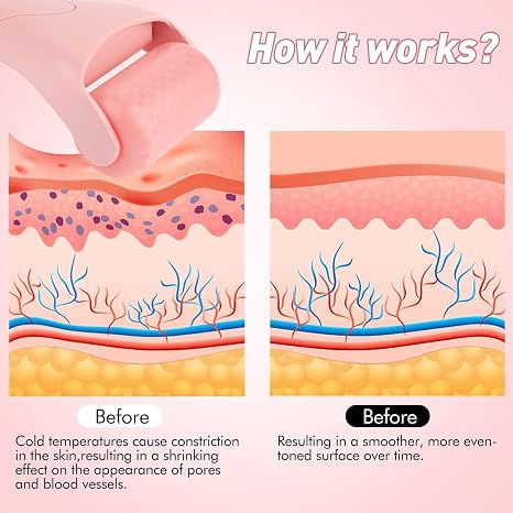 Ice Roller for Face,Eyes,Women Gifts Idea,Therapeutic Cooling to Tighten Brighten Complexion and Reduce Wrinkles,Massager Under Eye Puffiness,Migraine and Pain โ image 3