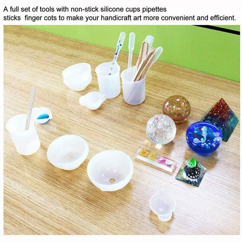 36PCS Silicone Mixing and Measuring Cup Set for Resin Casting and DIY Craft Projects — image 5