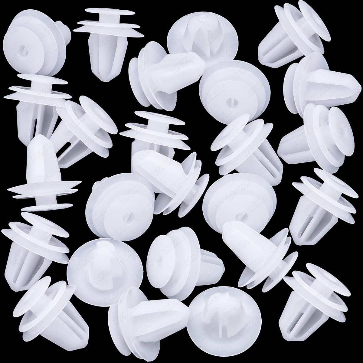 Rexka 25pcs Door Trim Panel Retainer Clip for Hyundai Kia 82315-2P000 Accent Azera Elantra Entourage Equus Kona Santa Fe Sonata Cadenza Forte K5 K900 Optima — image 2