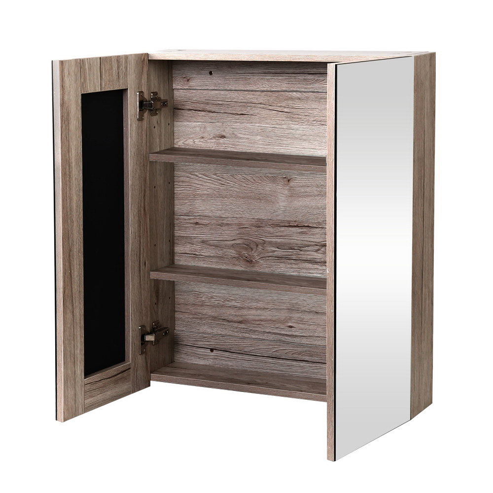 Cefito Bathroom Mirror Cabinet 600x720mm Oak โ image 3